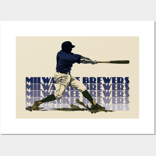 Retro Milwaukee Brewers Slugger Posters and Art